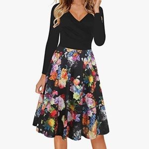 Women’s Floral Dress | NWT | Long Sleeve | Large